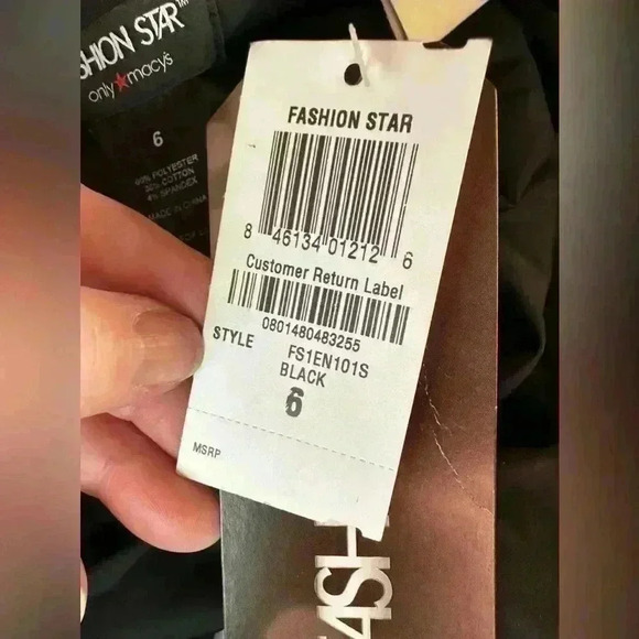 Vintage (circa 2011) Fashion‎ Star for Macys size 6 NWT black halter dress - Picture 5 of 9